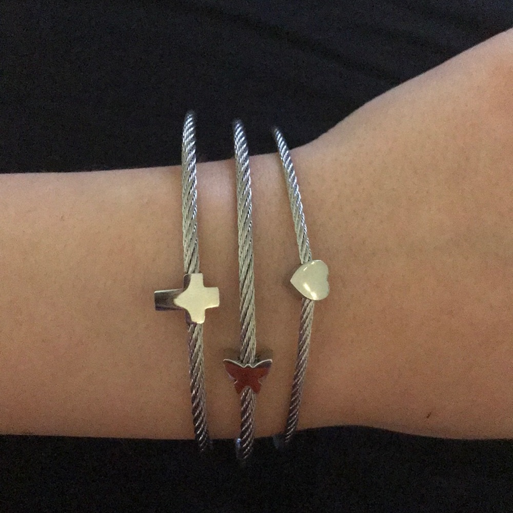 Trio of bracelets